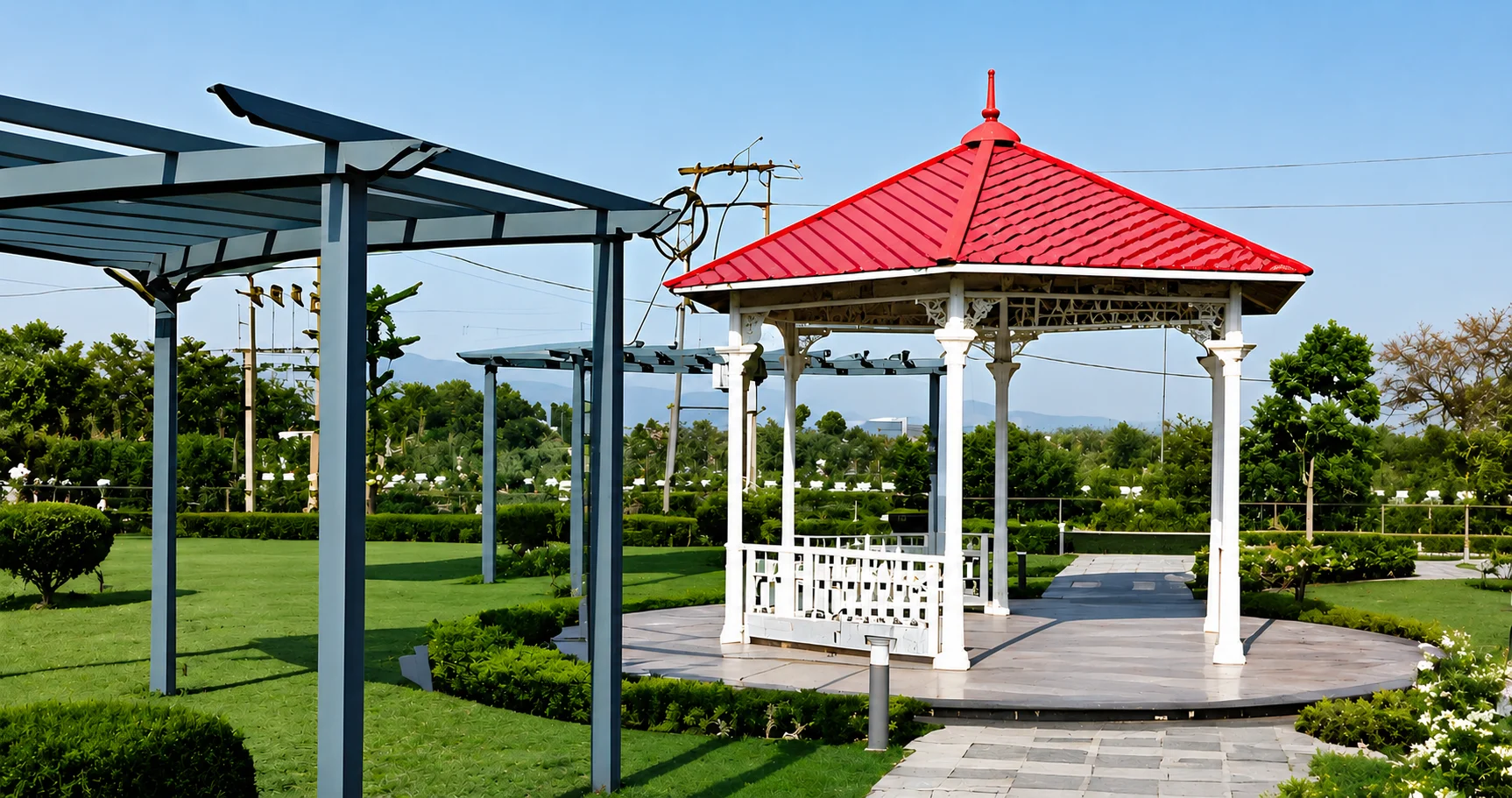 Velora Group landscaped gazebo